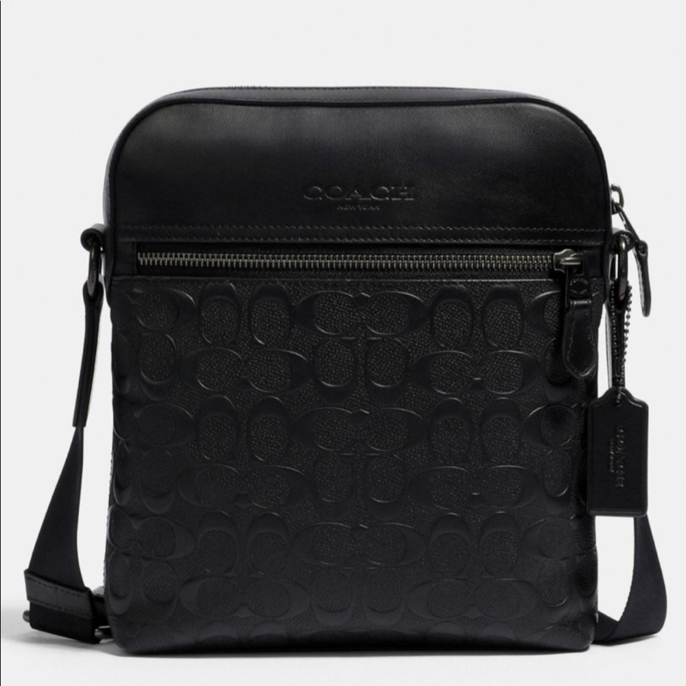 Coach Mens Houston Flight Bag In Signature Leather